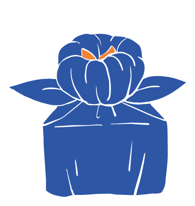 花びら包みのイラスト