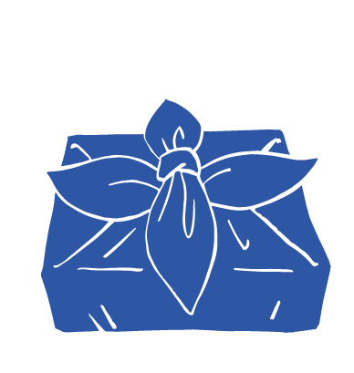 四つ包みのイラスト