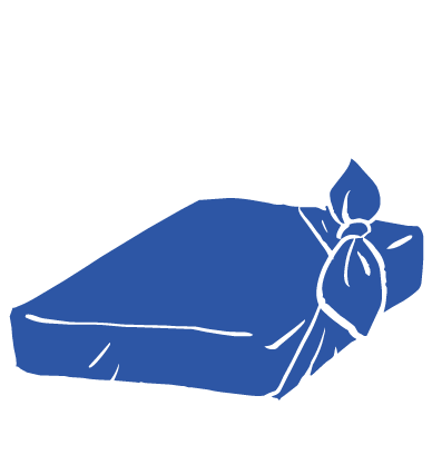リボン包みのイラスト
