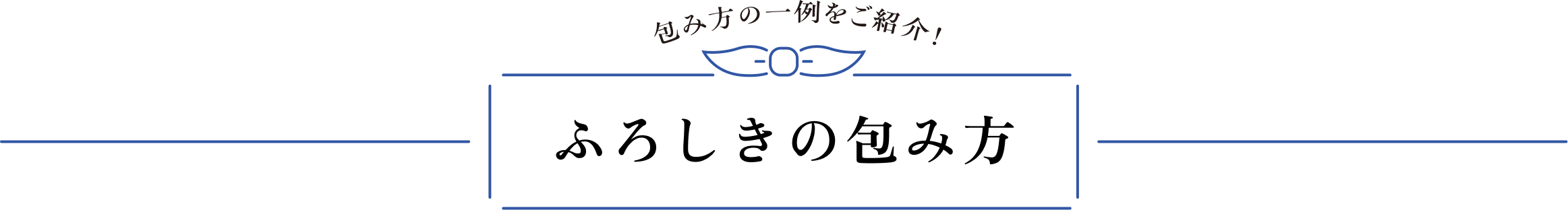 包み方の一例をご紹介！ ふろしきの結び方
