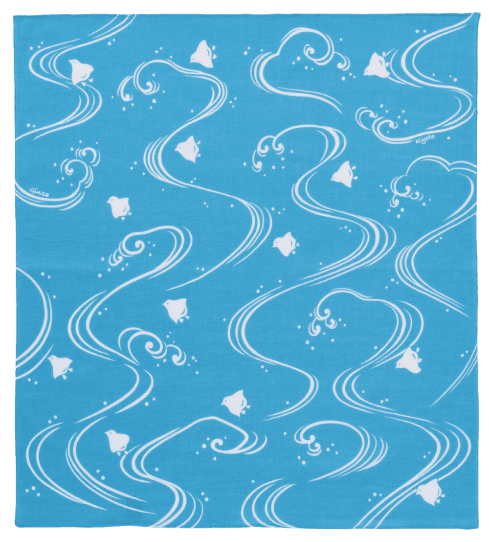 雛ふろしき 柄 流水に千鳥